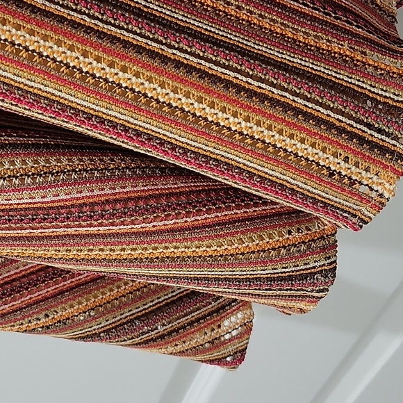 Gabby Skye Orange/Multi A-Line Sleeveless Dress | Size 6 - Picture 6 of 12